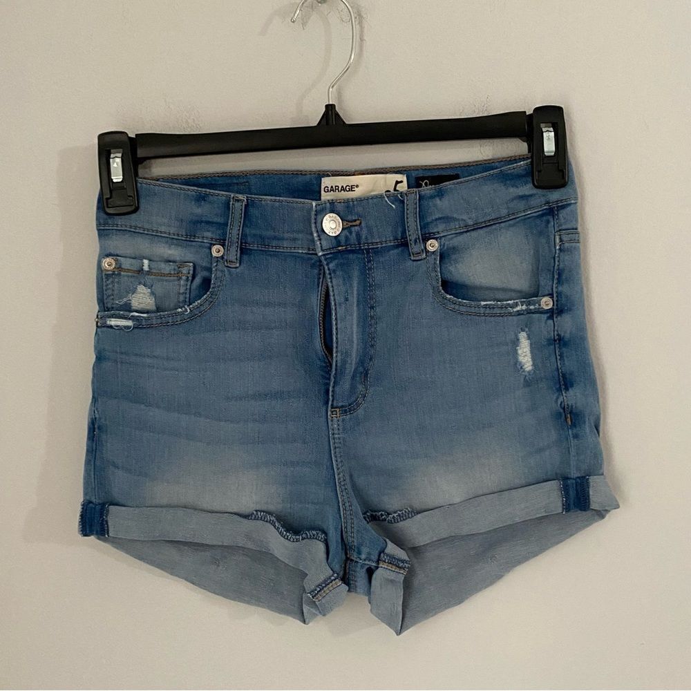 Garage Juniors’ Retro High Waist Denim Shorts size 5